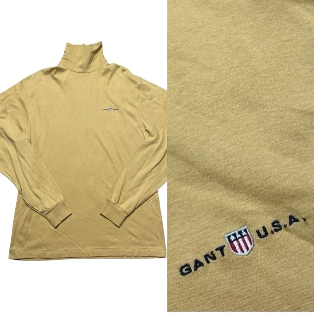GANT USA Turtleneck Mustard Yellow Size Large